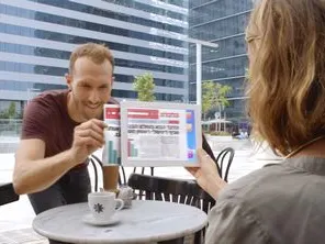 הקריאייטיב של השקת הסניף הדיגיטלי של בנק הפועלים.